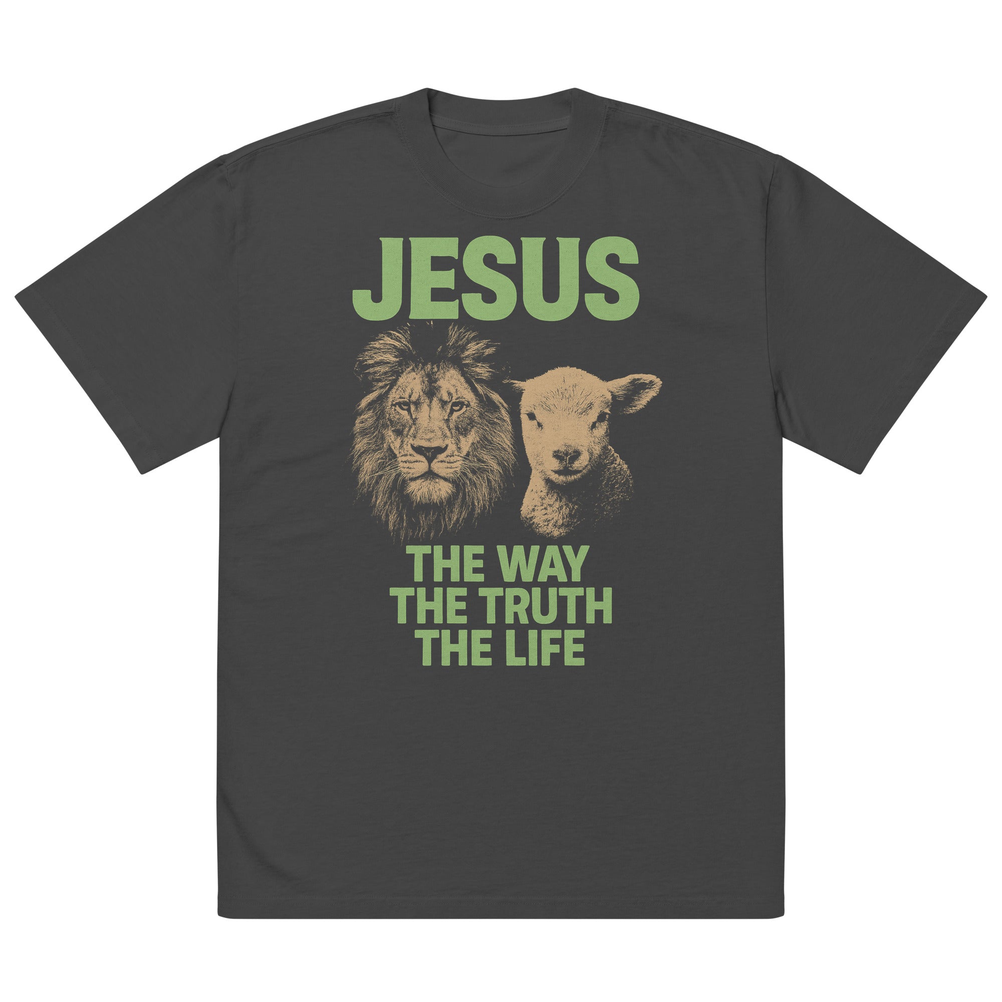 The Way The Truth The Life Oversized faded t-shirt