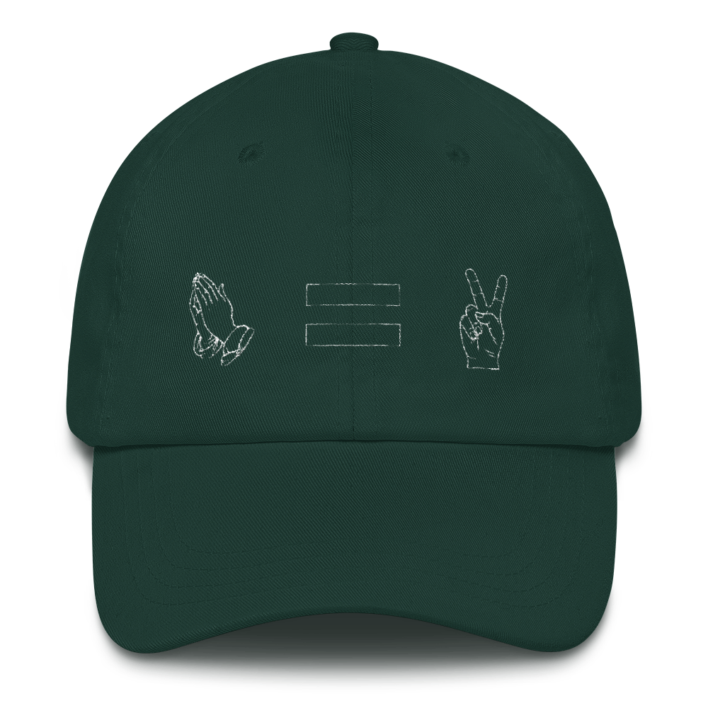 Prayer = Peace Dad hat